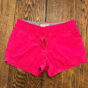 J. Crew High Waist Fuchsia Shorts